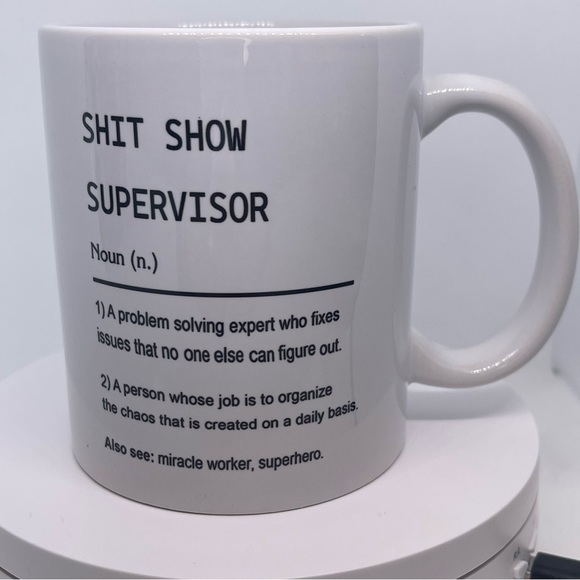 Funny coffee mug “Shit Show Supervisor” 11 oz - Picture 4 of 5